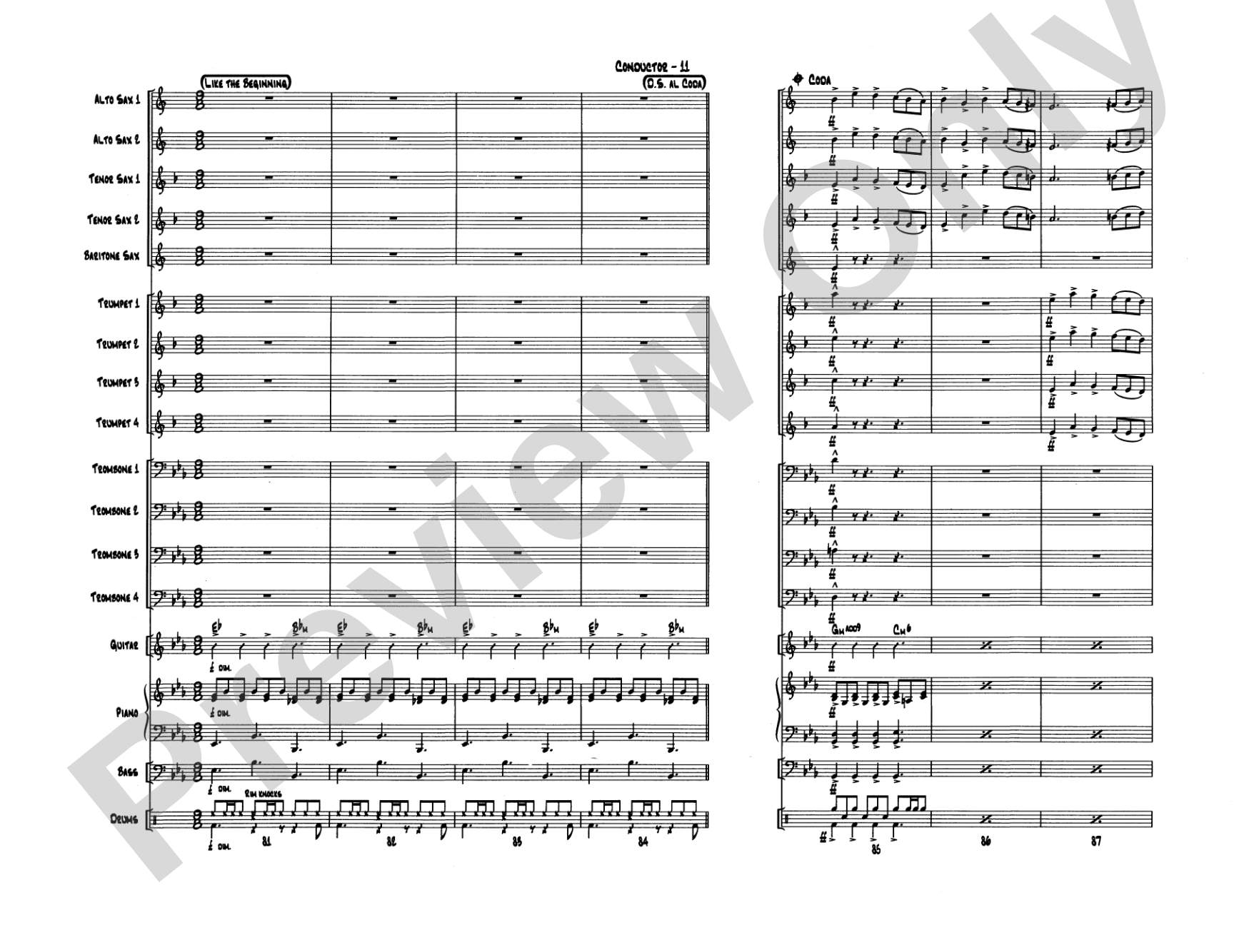 Blue Rondo ala Turk: Jazz Ensemble Conductor Score & Parts