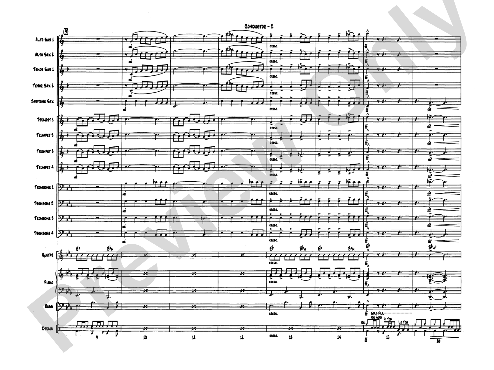 Blue Rondo ala Turk: Jazz Ensemble Conductor Score & Parts