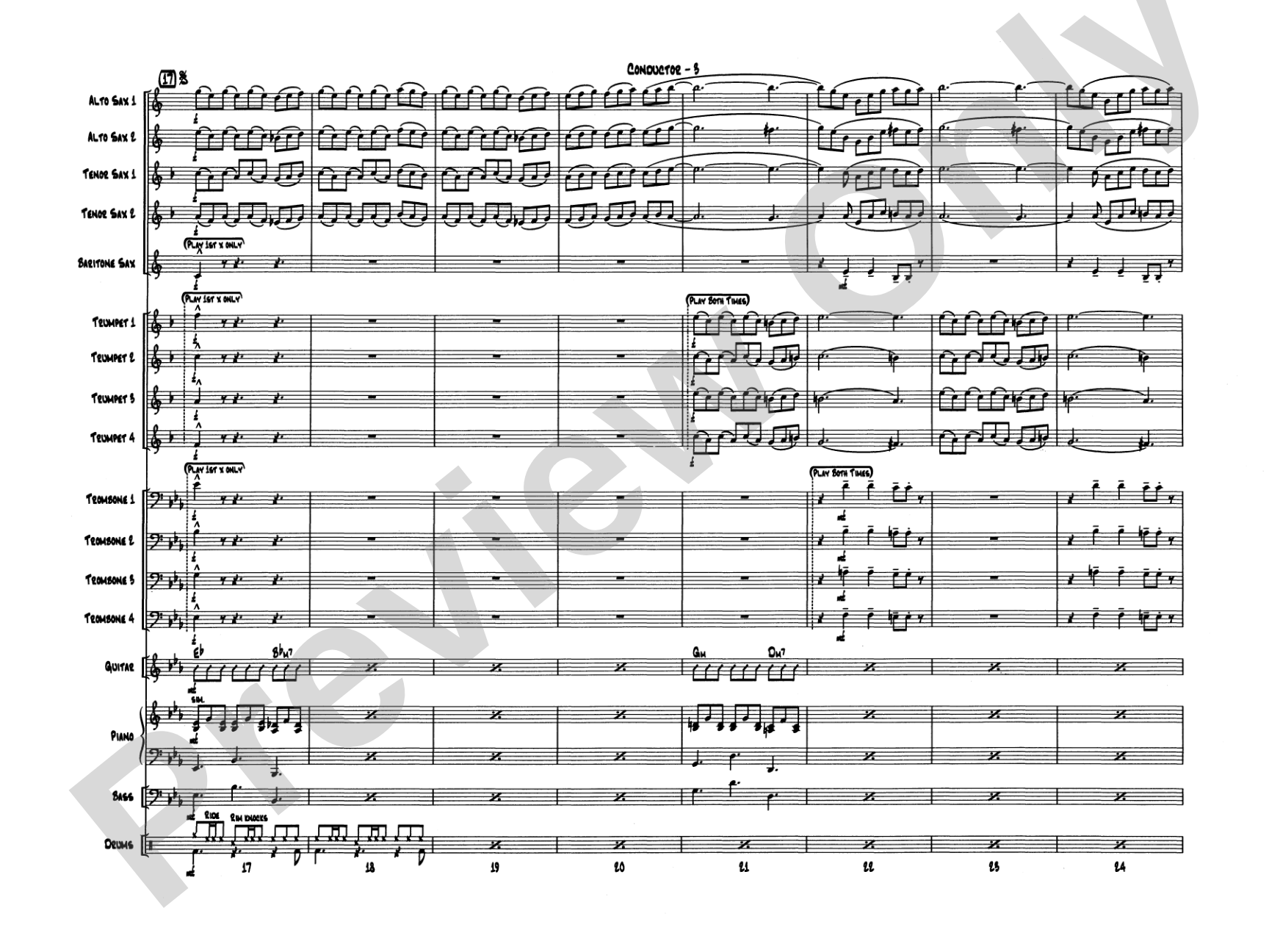 Blue Rondo ala Turk: Jazz Ensemble Conductor Score & Parts