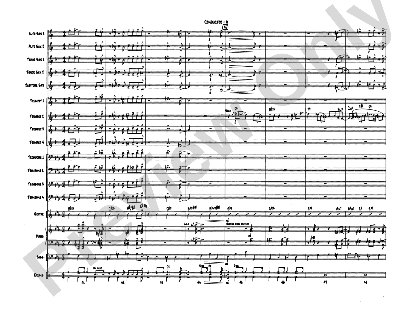 Blue Rondo ala Turk: Jazz Ensemble Conductor Score & Parts