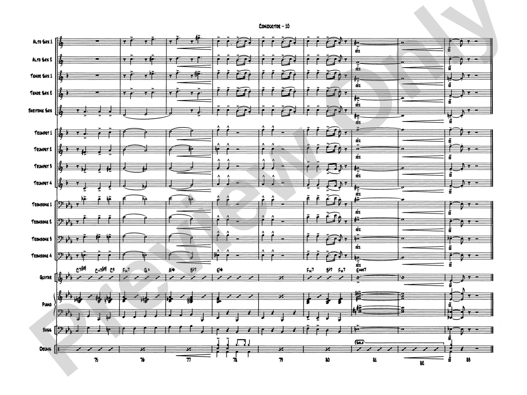 New York, New York, Theme from: Jazz Ensemble Conductor Score & Parts