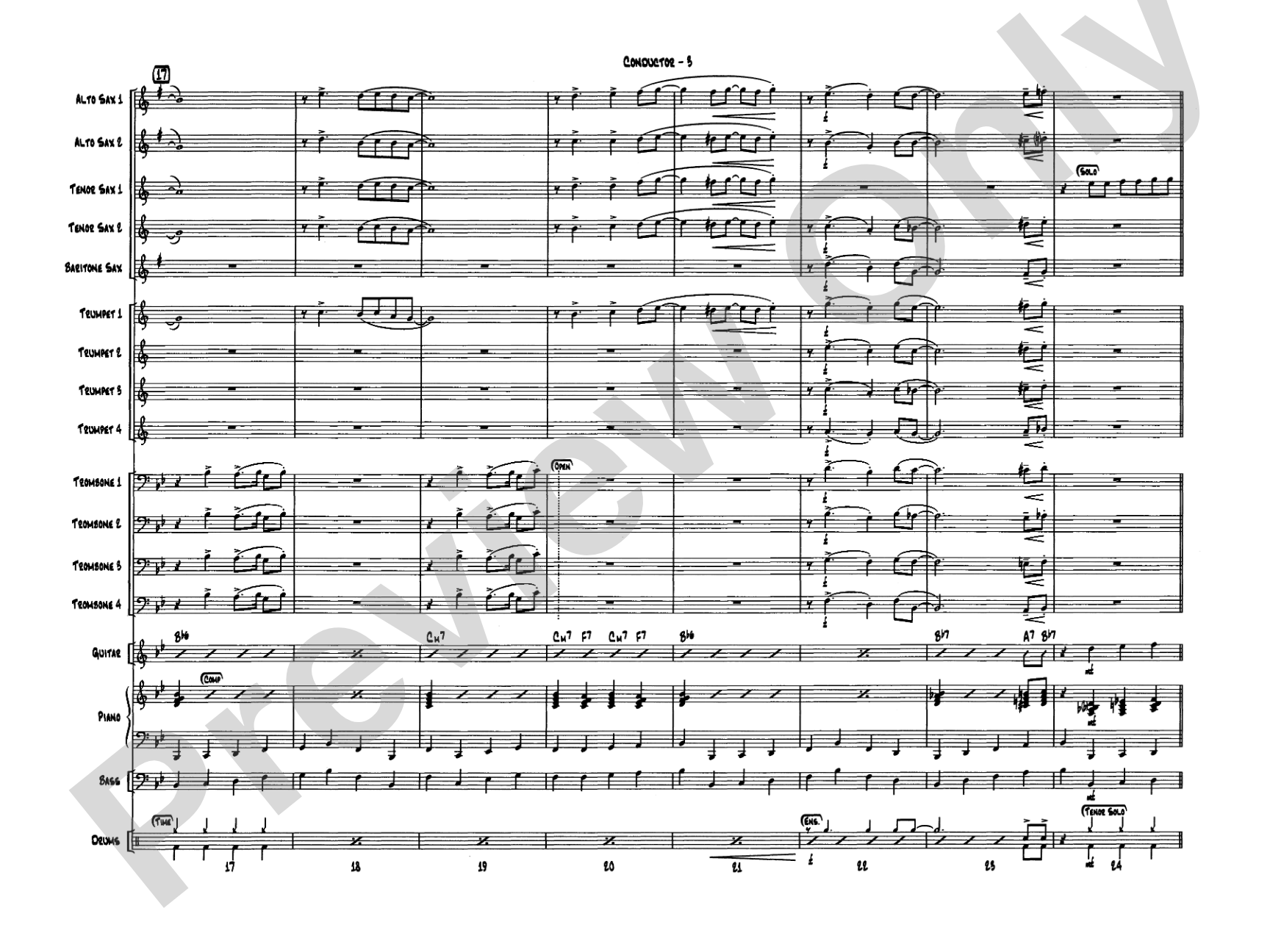 New York, New York, Theme from: Jazz Ensemble Conductor Score & Parts
