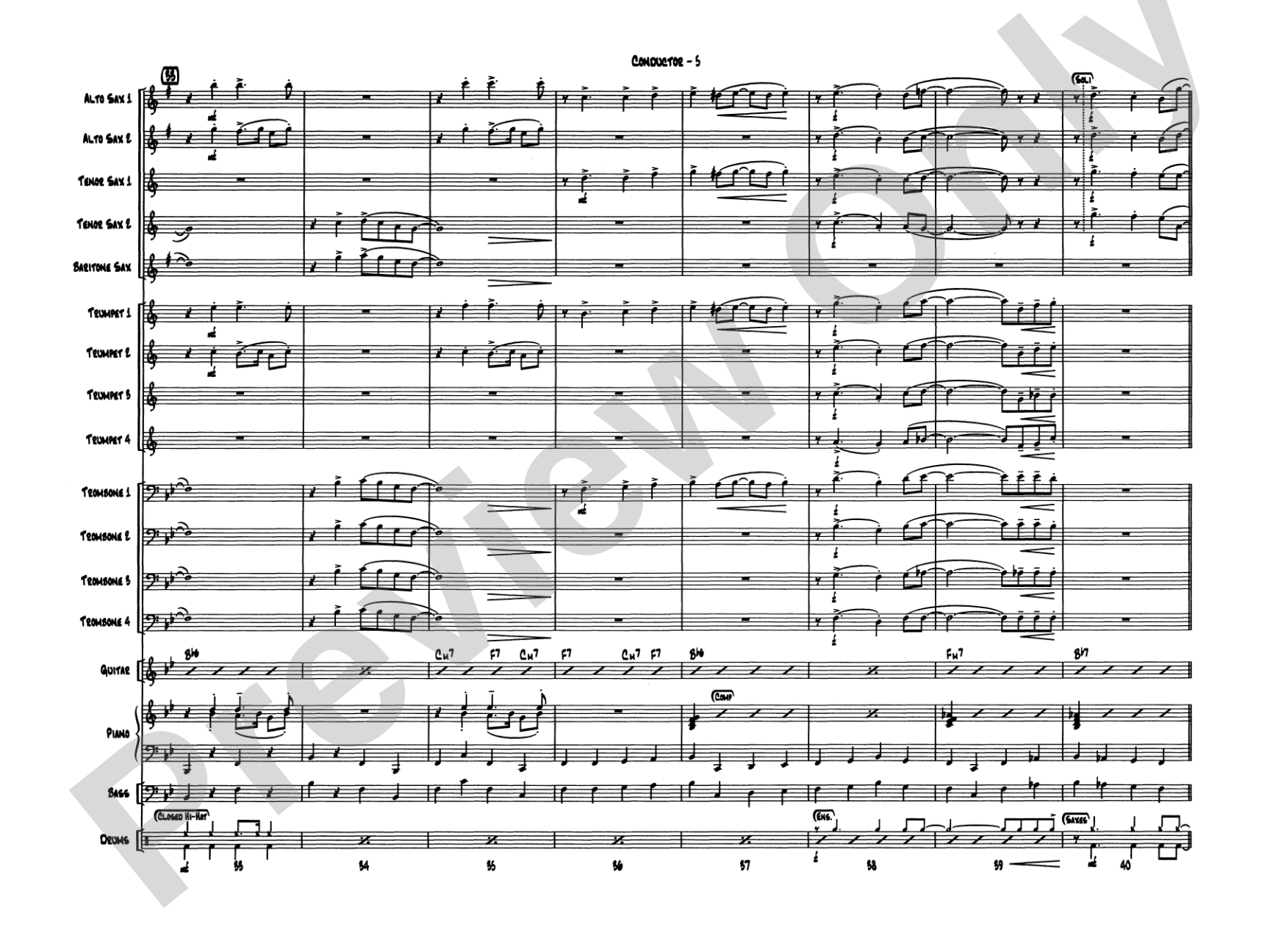 New York, New York, Theme from: Jazz Ensemble Conductor Score & Parts