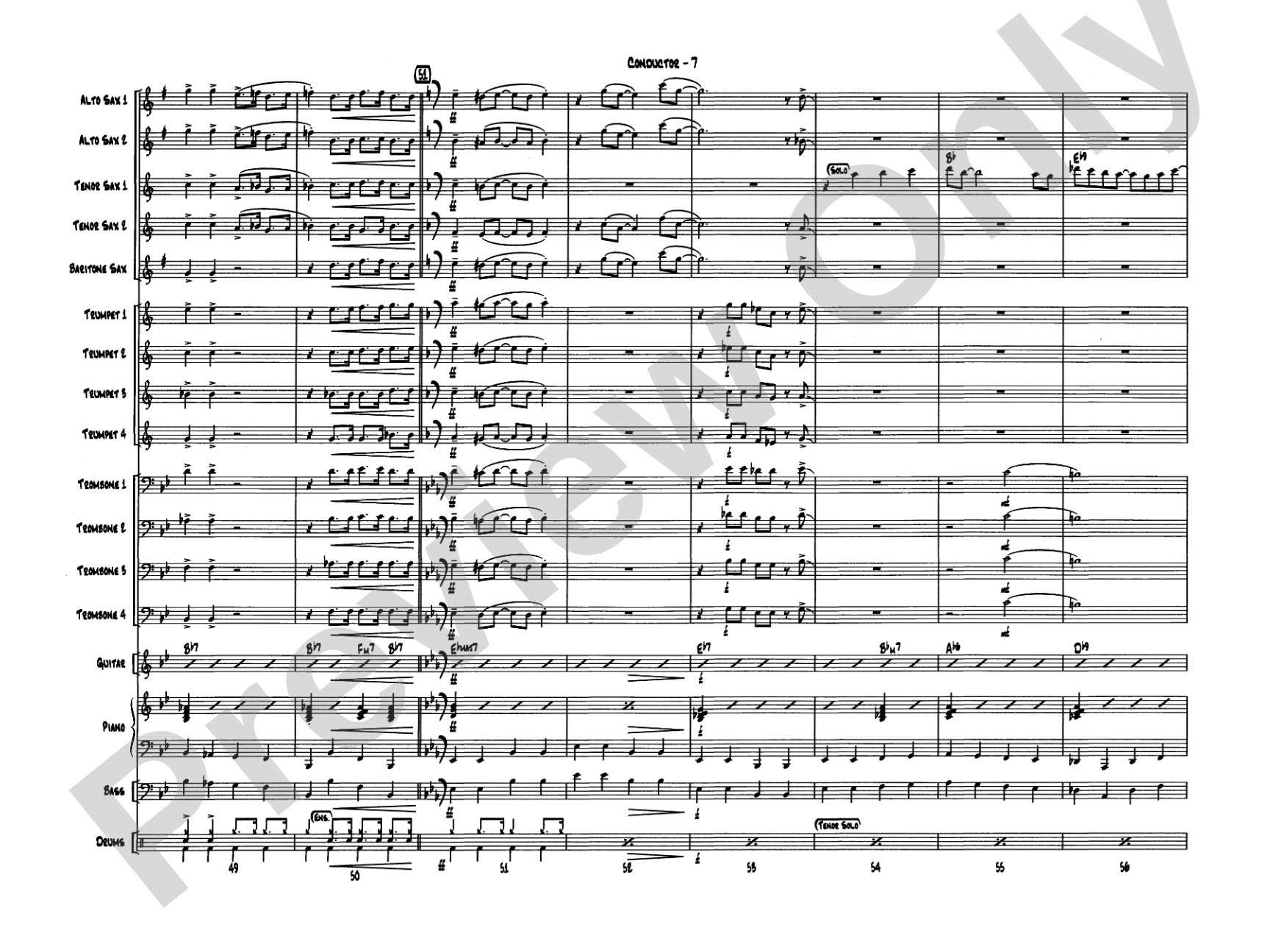 New York, New York, Theme from: Jazz Ensemble Conductor Score & Parts