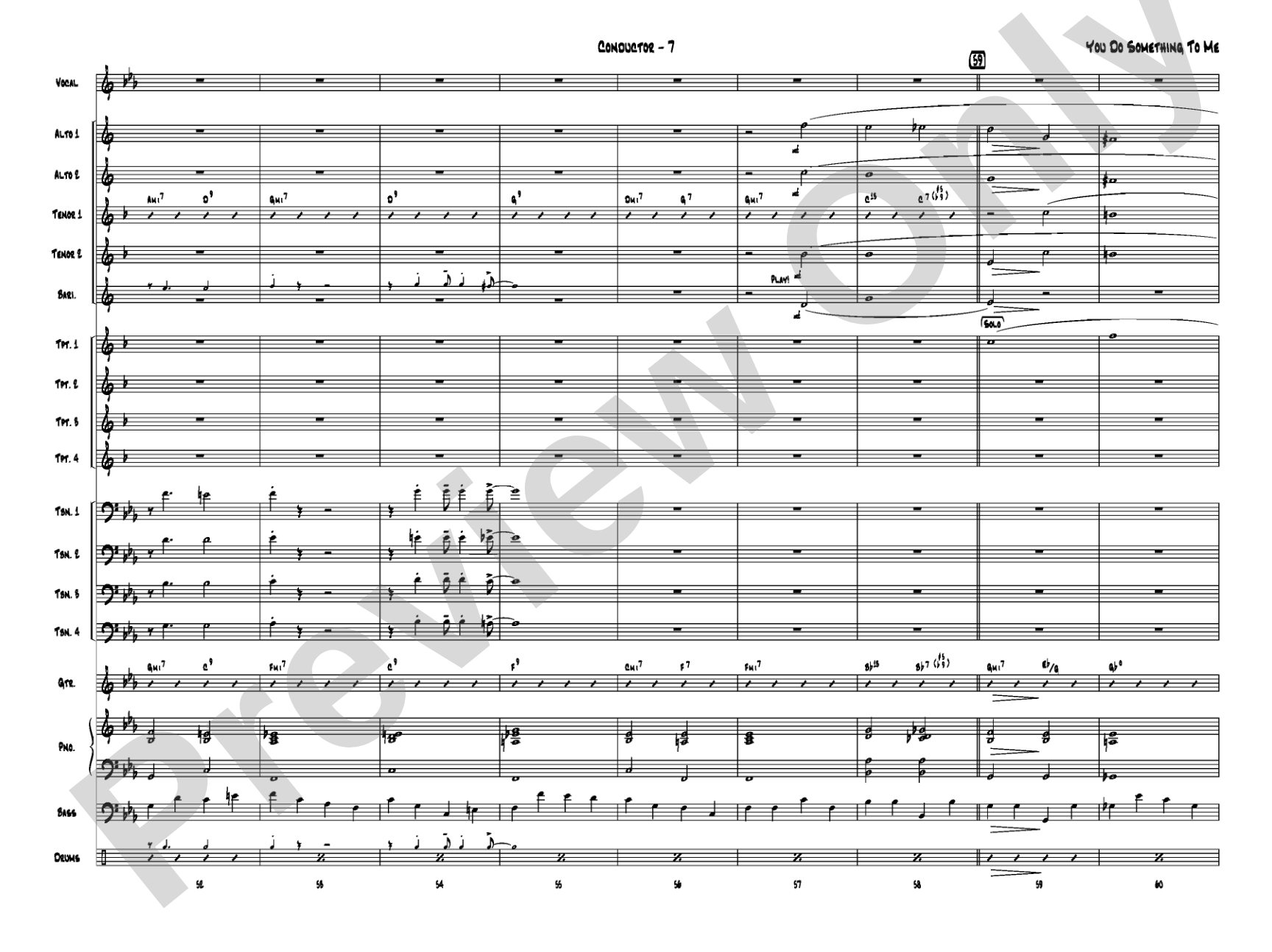 You Do Something to Me: Vocal Solo with Jazz Ensemble Conductor Score & Parts