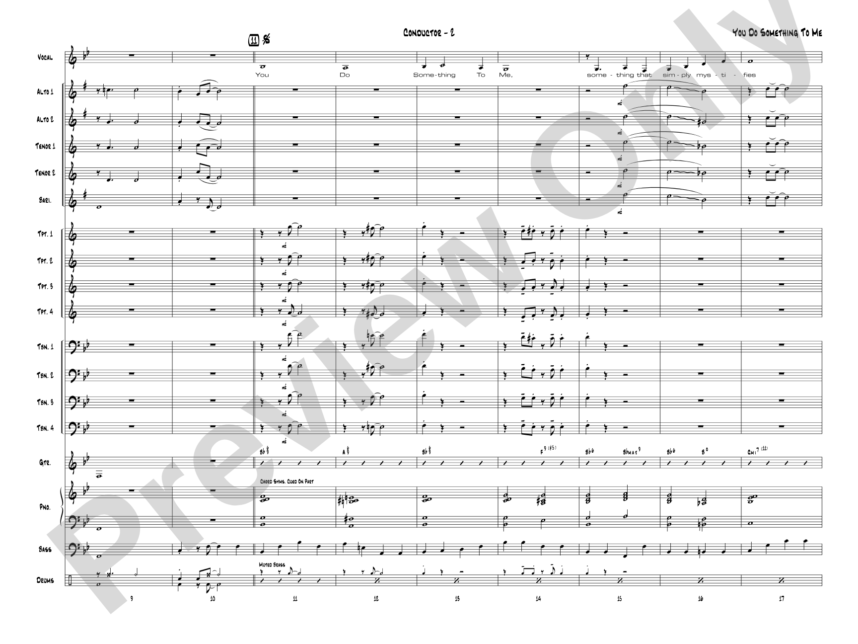 You Do Something to Me: Score