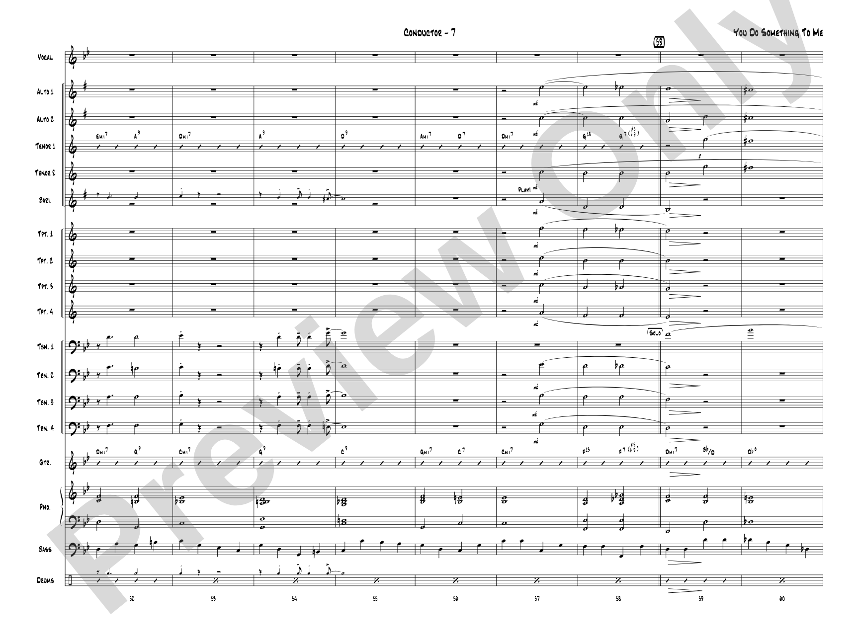 You Do Something to Me: Score