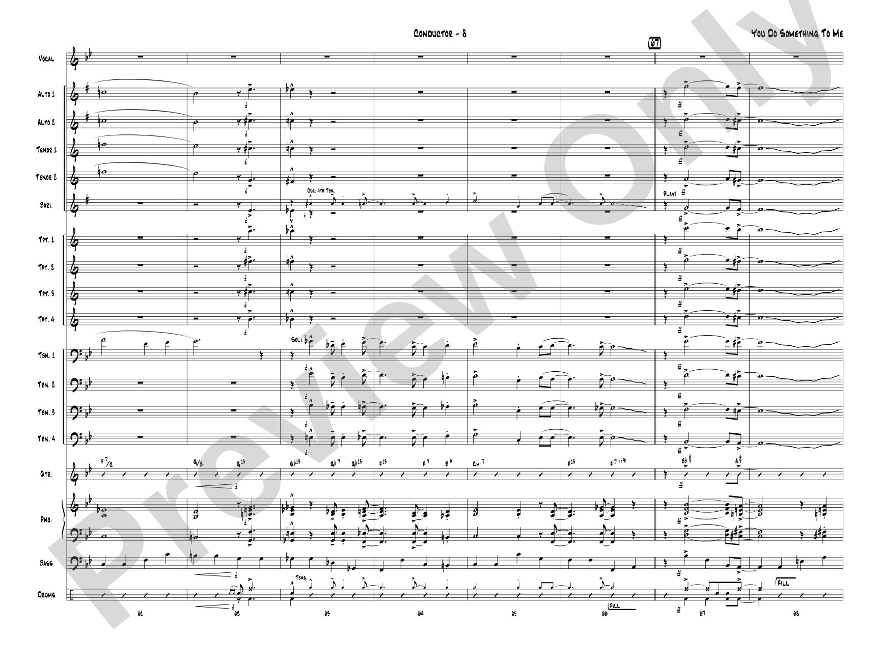 You Do Something to Me: Score