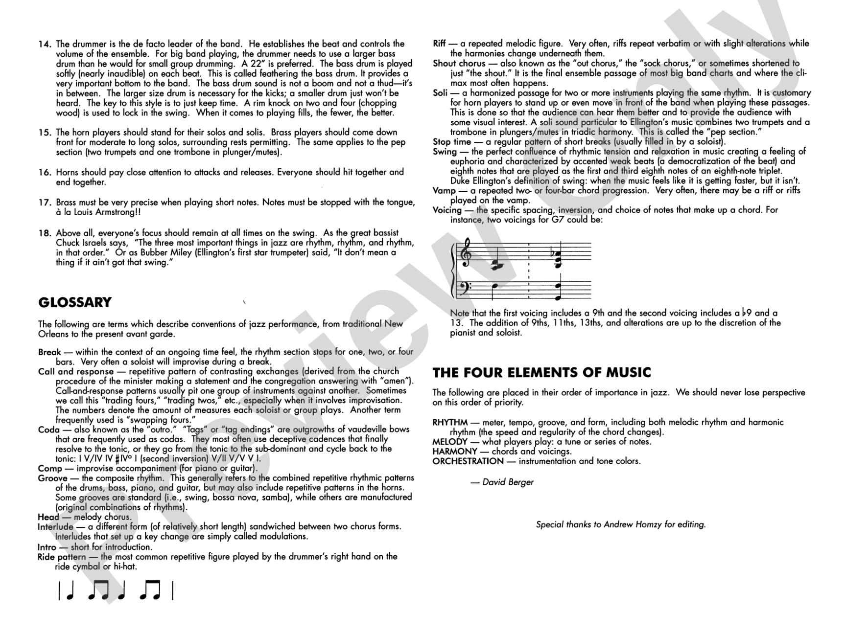 I Let a Song Go Out of My Heart: Jazz Ensemble Conductor Score & Parts