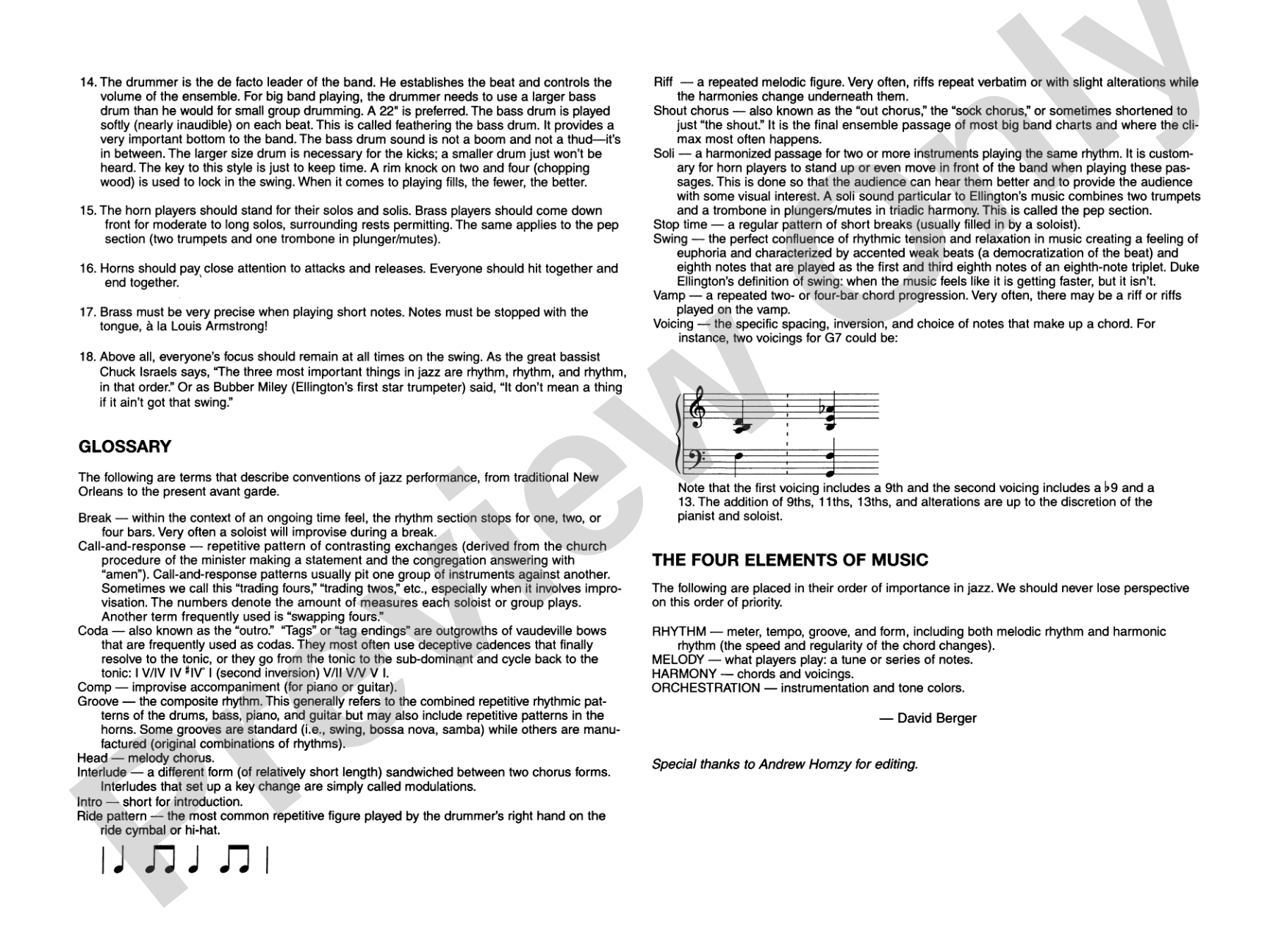 The Eighth Veil: Jazz Ensemble Conductor Score & Parts