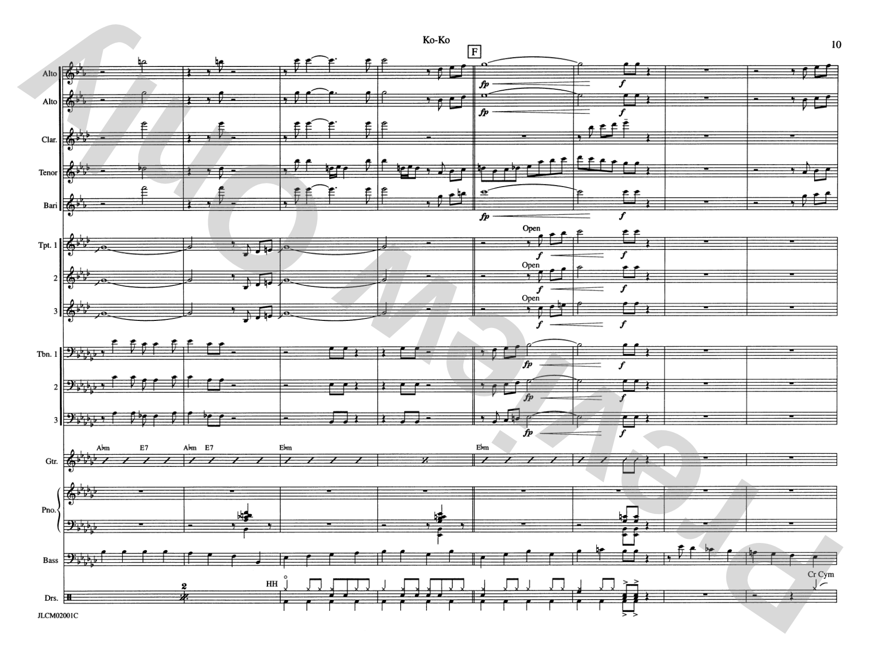 Ko-Ko: Jazz Ensemble Conductor Score & Parts