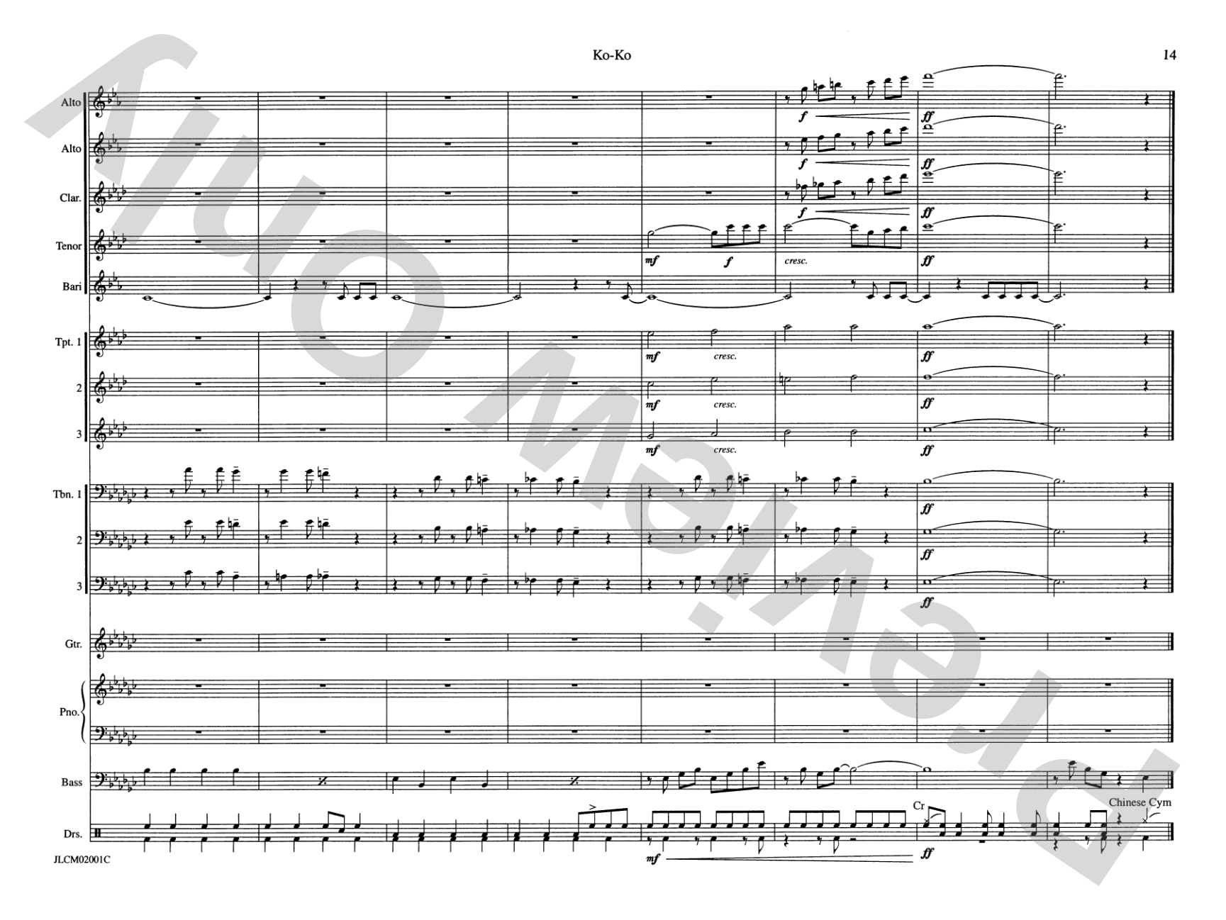 Ko-Ko: Jazz Ensemble Conductor Score & Parts