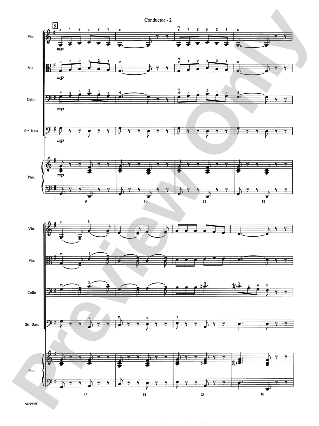 We're Off to See the Wizard: String Orchestra Conductor Score & Parts
