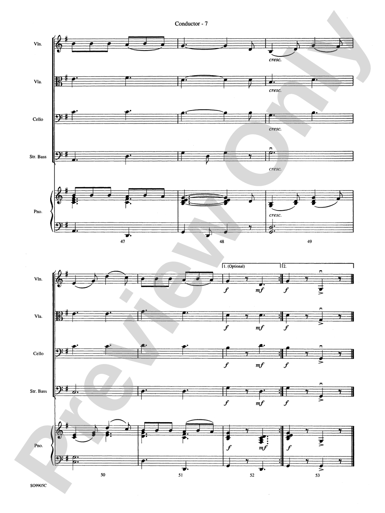 We're Off to See the Wizard: String Orchestra Conductor Score & Parts