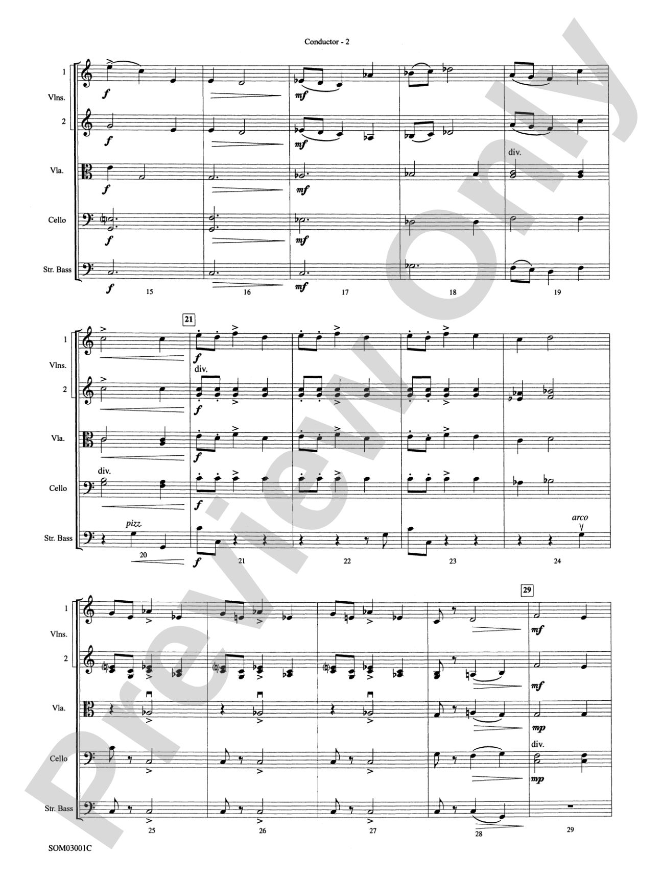 Harry's Wondrous World (from Harry Potter and the Chamber of Secrets): String Orchestra Conductor Score & Parts
