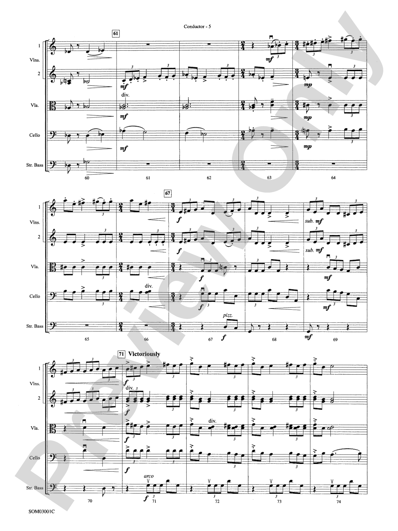 Harry's Wondrous World (from Harry Potter and the Chamber of Secrets): String Orchestra Conductor Score & Parts