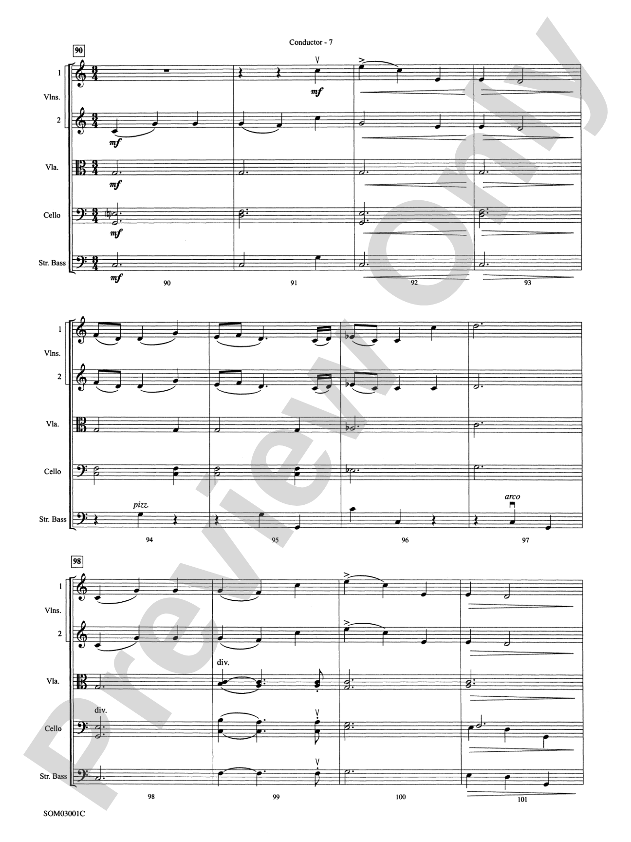 Harry's Wondrous World (from Harry Potter and the Chamber of Secrets): String Orchestra Conductor Score & Parts