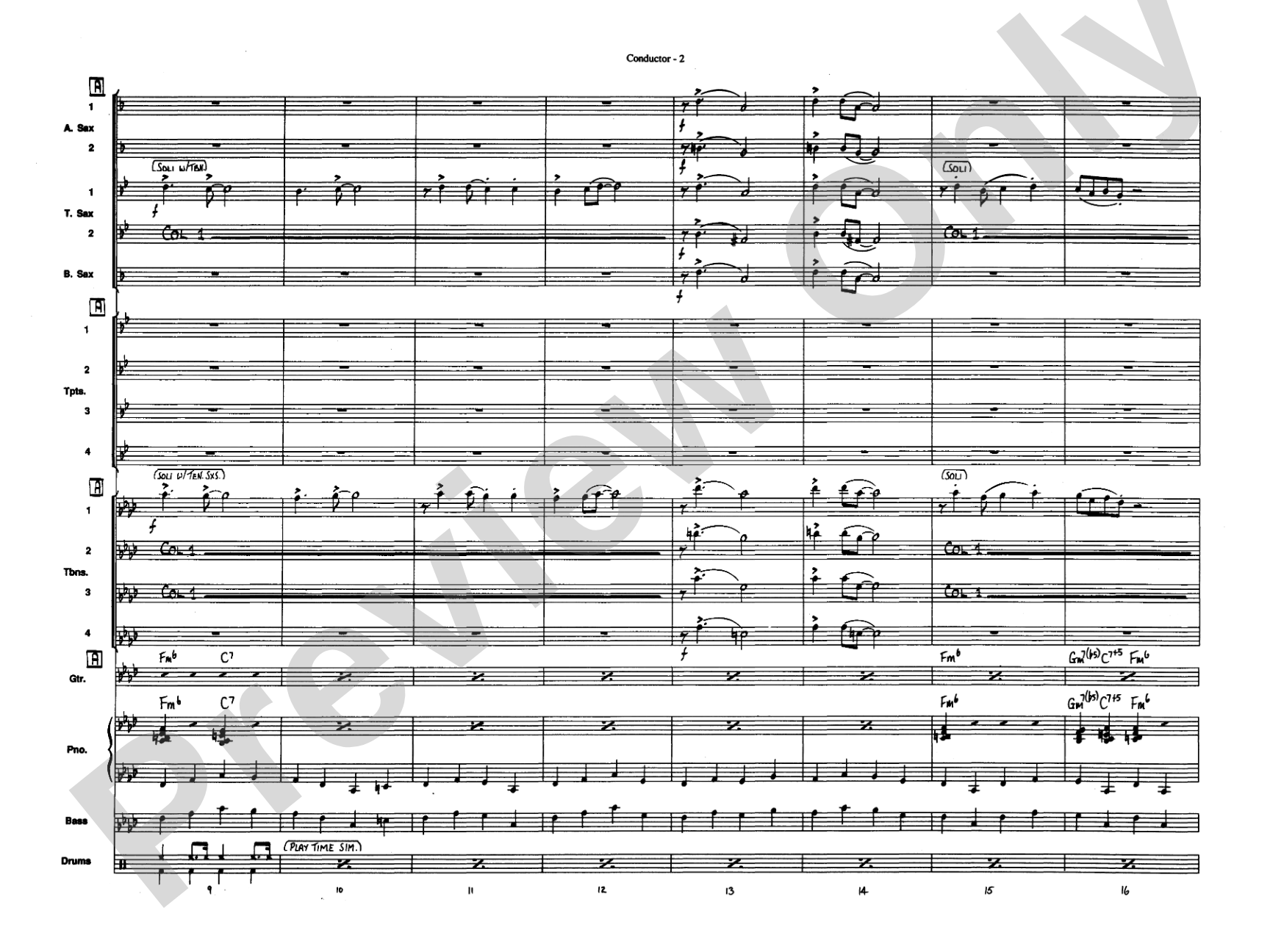 Sing, Sing, Sing: Jazz Ensemble Conductor Score & Parts