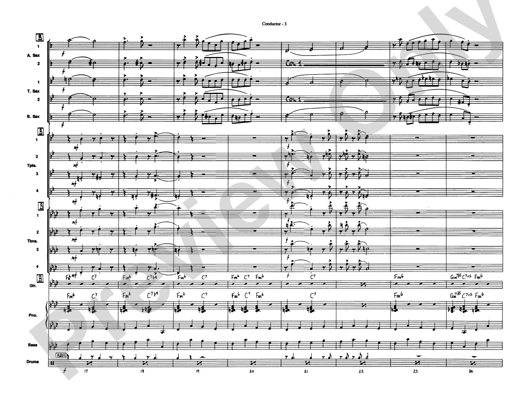 Sing, Sing, Sing: Jazz Ensemble Conductor Score & Parts