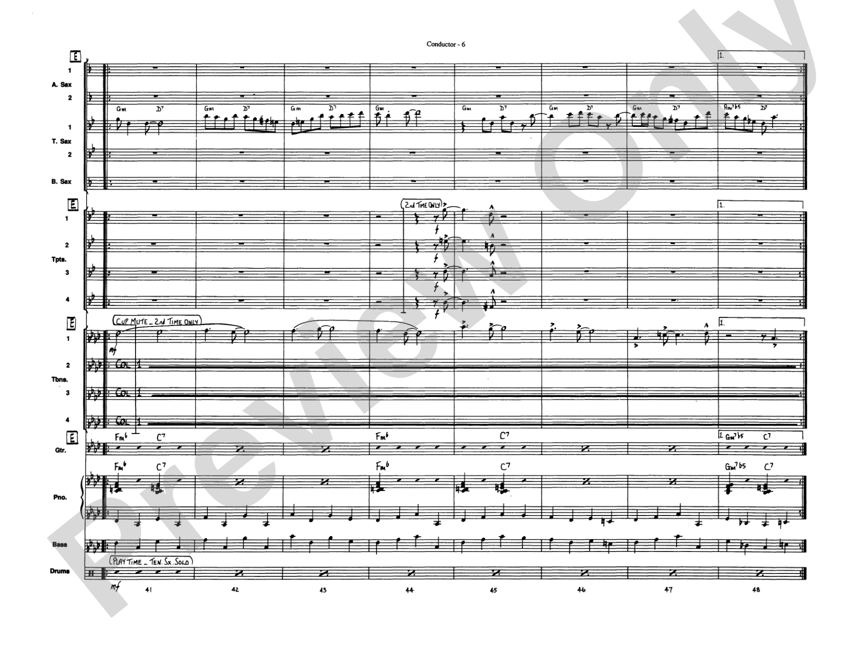 Sing, Sing, Sing: Jazz Ensemble Conductor Score & Parts