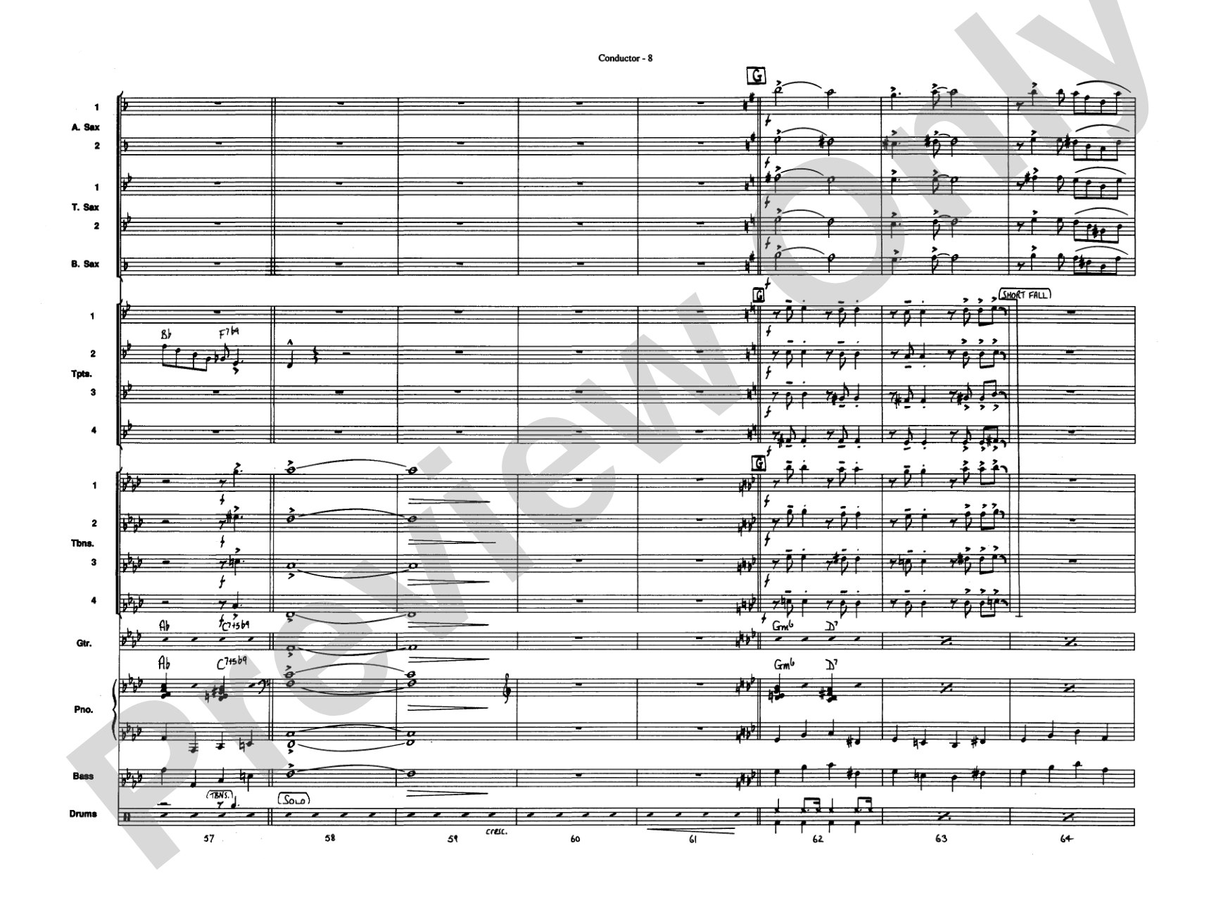 Sing, Sing, Sing: Jazz Ensemble Conductor Score & Parts