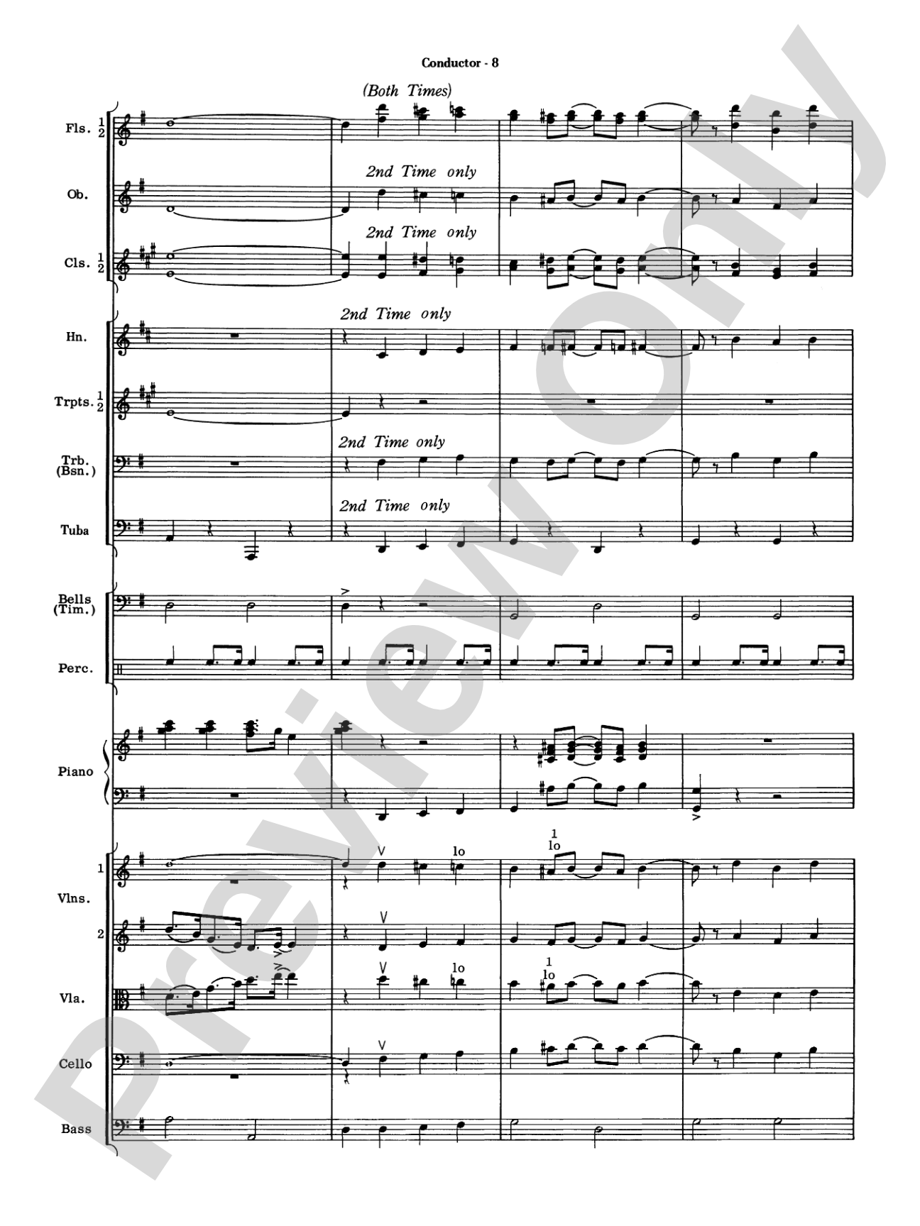 New York, New York, Theme from: String Orchestra Conductor Score & Parts