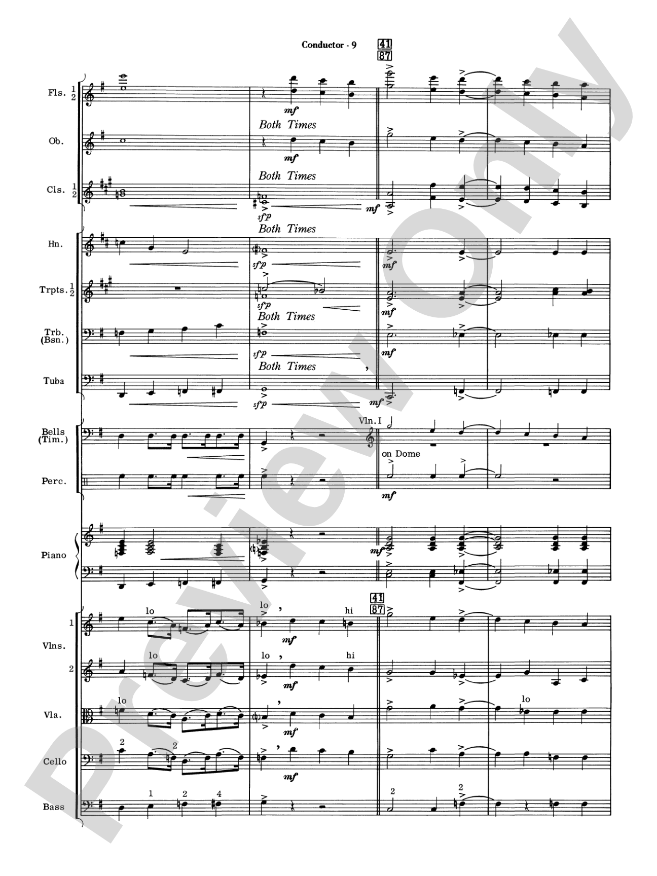 New York, New York, Theme from: String Orchestra Conductor Score & Parts