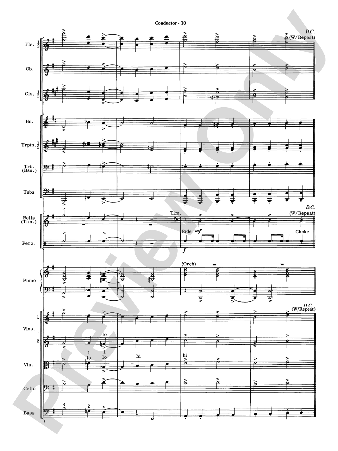 New York, New York, Theme from: String Orchestra Conductor Score & Parts