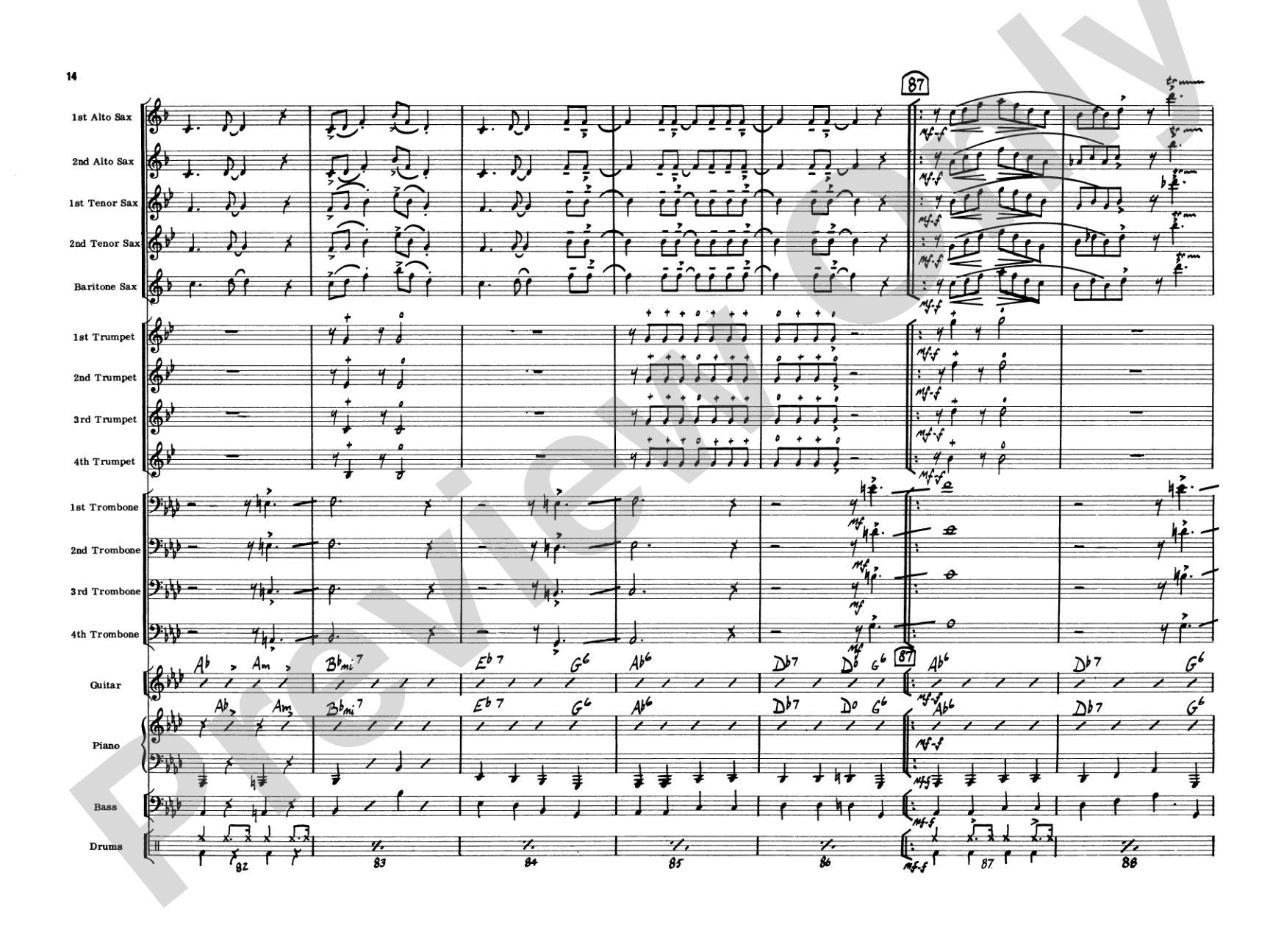 Pennsylvania 6-5000: Jazz Ensemble Conductor Score & Parts