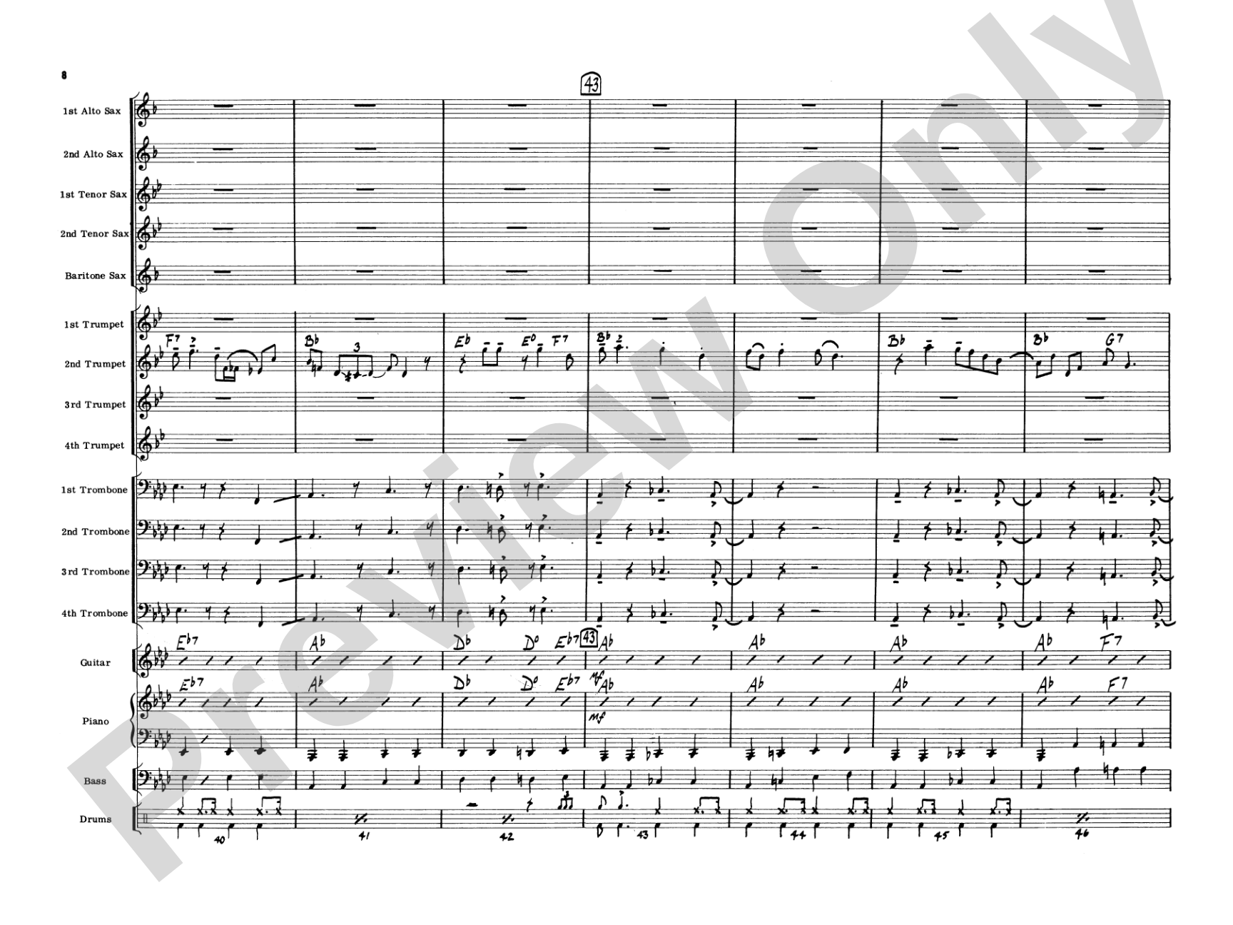 Pennsylvania 6-5000: Jazz Ensemble Conductor Score & Parts