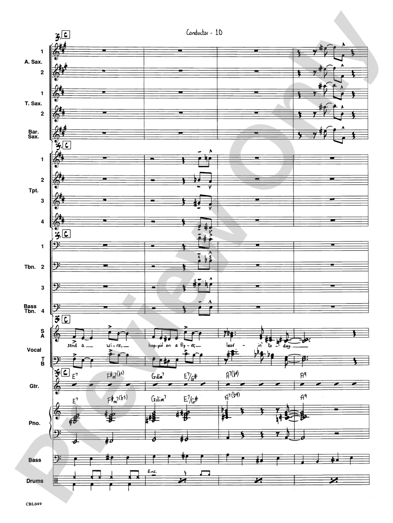 I've Got a Gal in Kalamazoo: Jazz Ensemble Conductor Score & Parts
