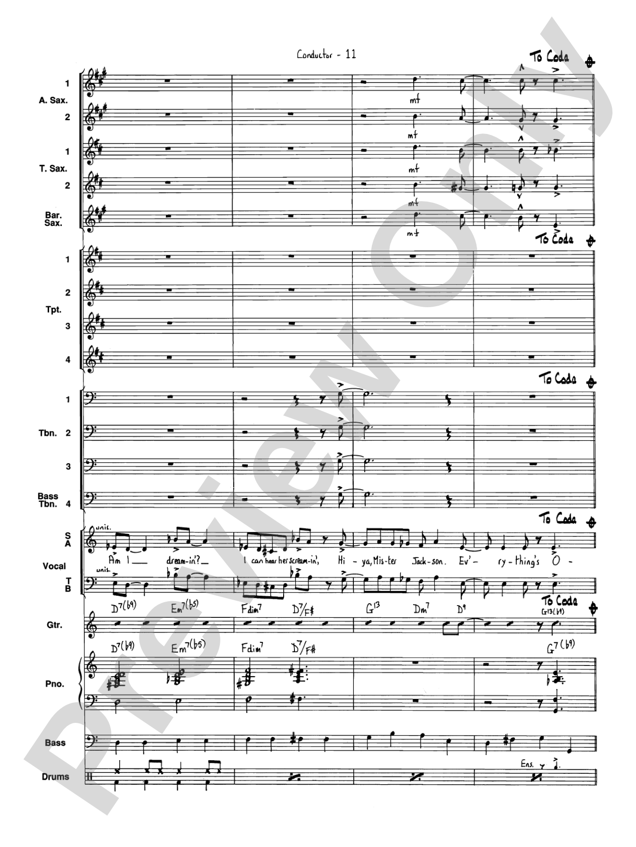 I've Got a Gal in Kalamazoo: Jazz Ensemble Conductor Score & Parts
