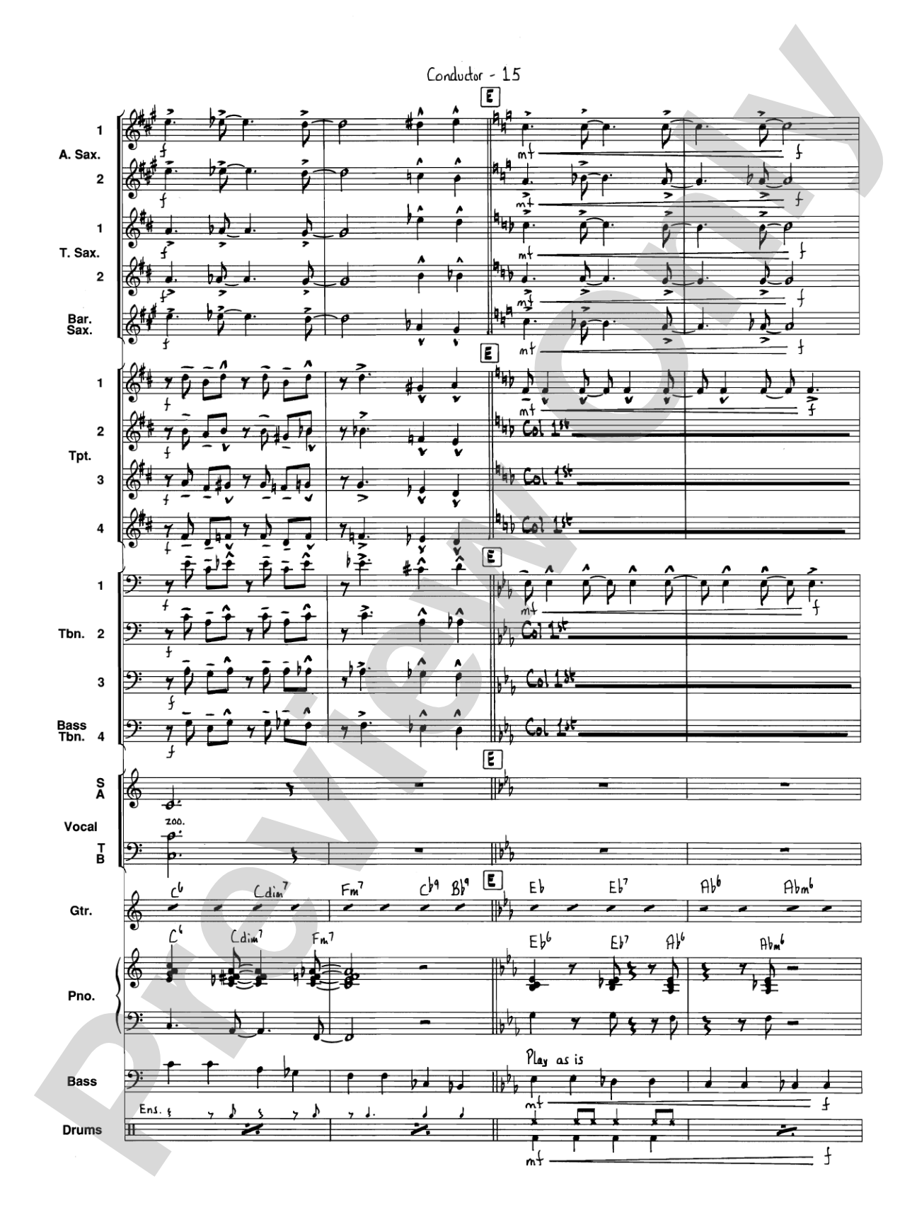 I've Got a Gal in Kalamazoo: Jazz Ensemble Conductor Score & Parts