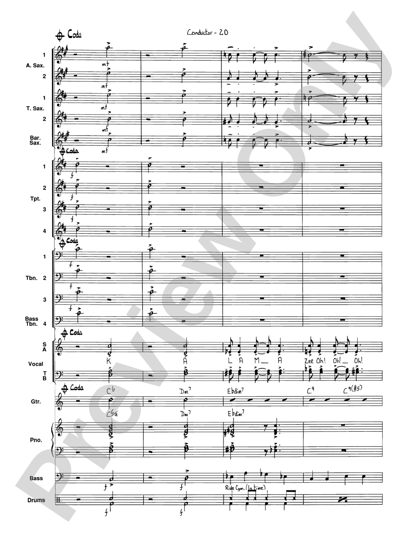 I've Got a Gal in Kalamazoo: Jazz Ensemble Conductor Score & Parts