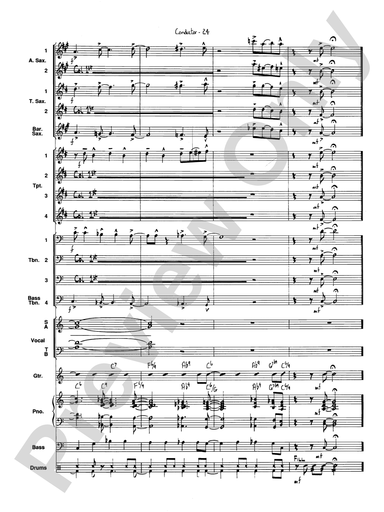 I've Got a Gal in Kalamazoo: Jazz Ensemble Conductor Score & Parts