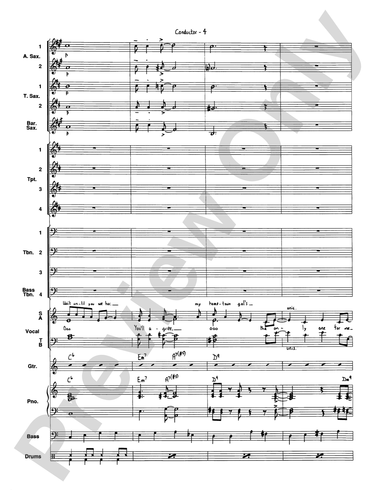 I've Got a Gal in Kalamazoo: Jazz Ensemble Conductor Score & Parts