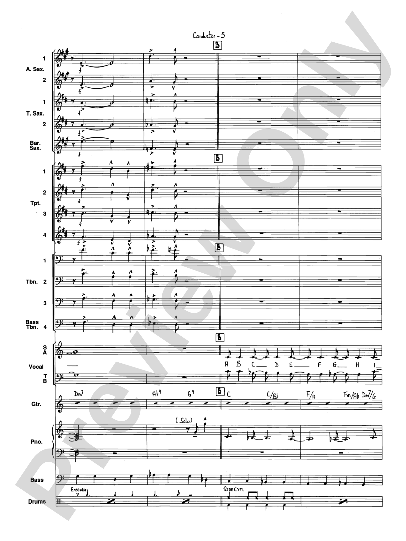 I've Got a Gal in Kalamazoo: Jazz Ensemble Conductor Score & Parts