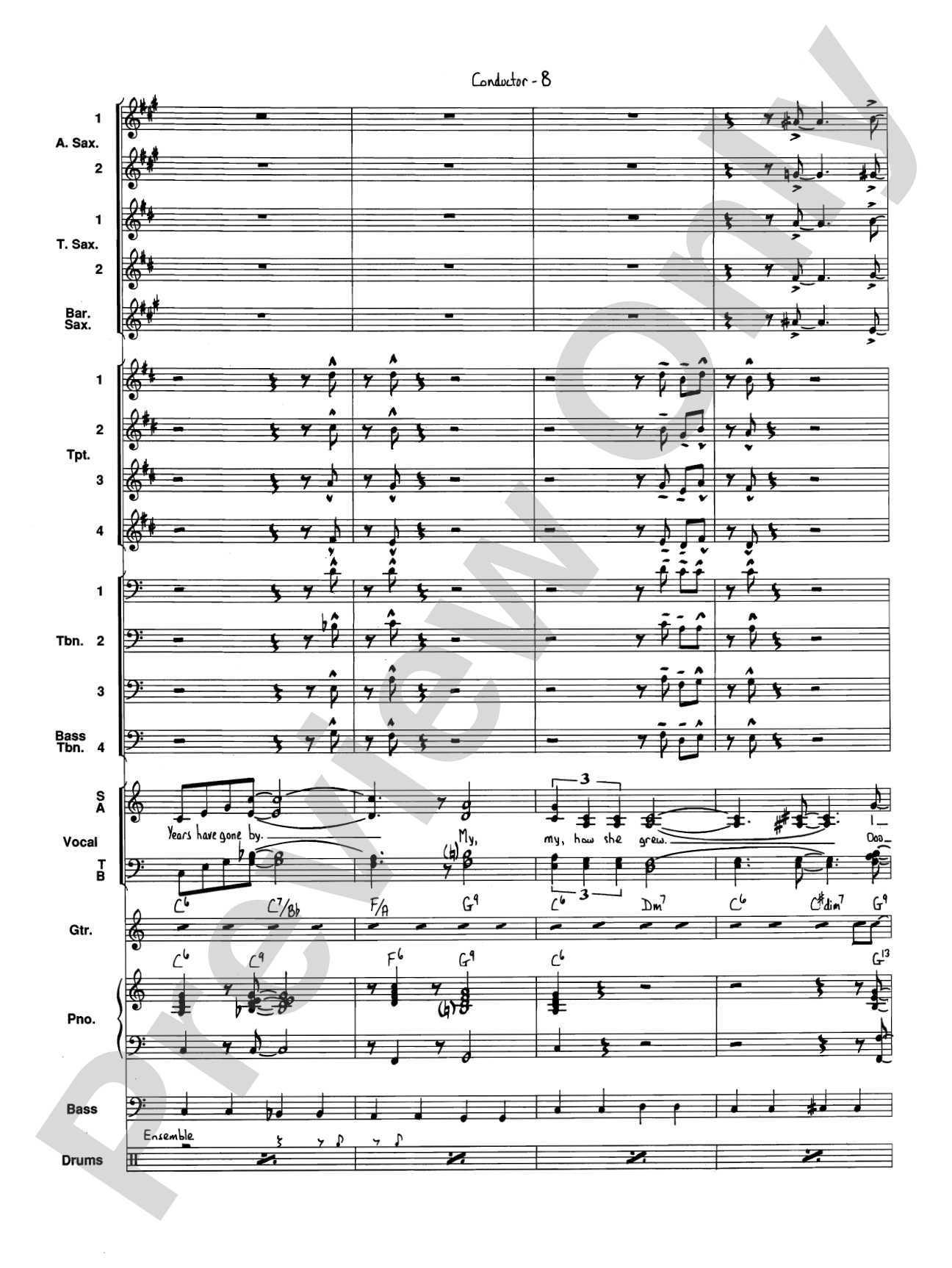 I've Got a Gal in Kalamazoo: Jazz Ensemble Conductor Score & Parts