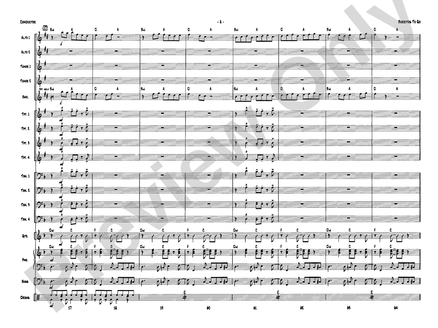 Burritos to Go: Score