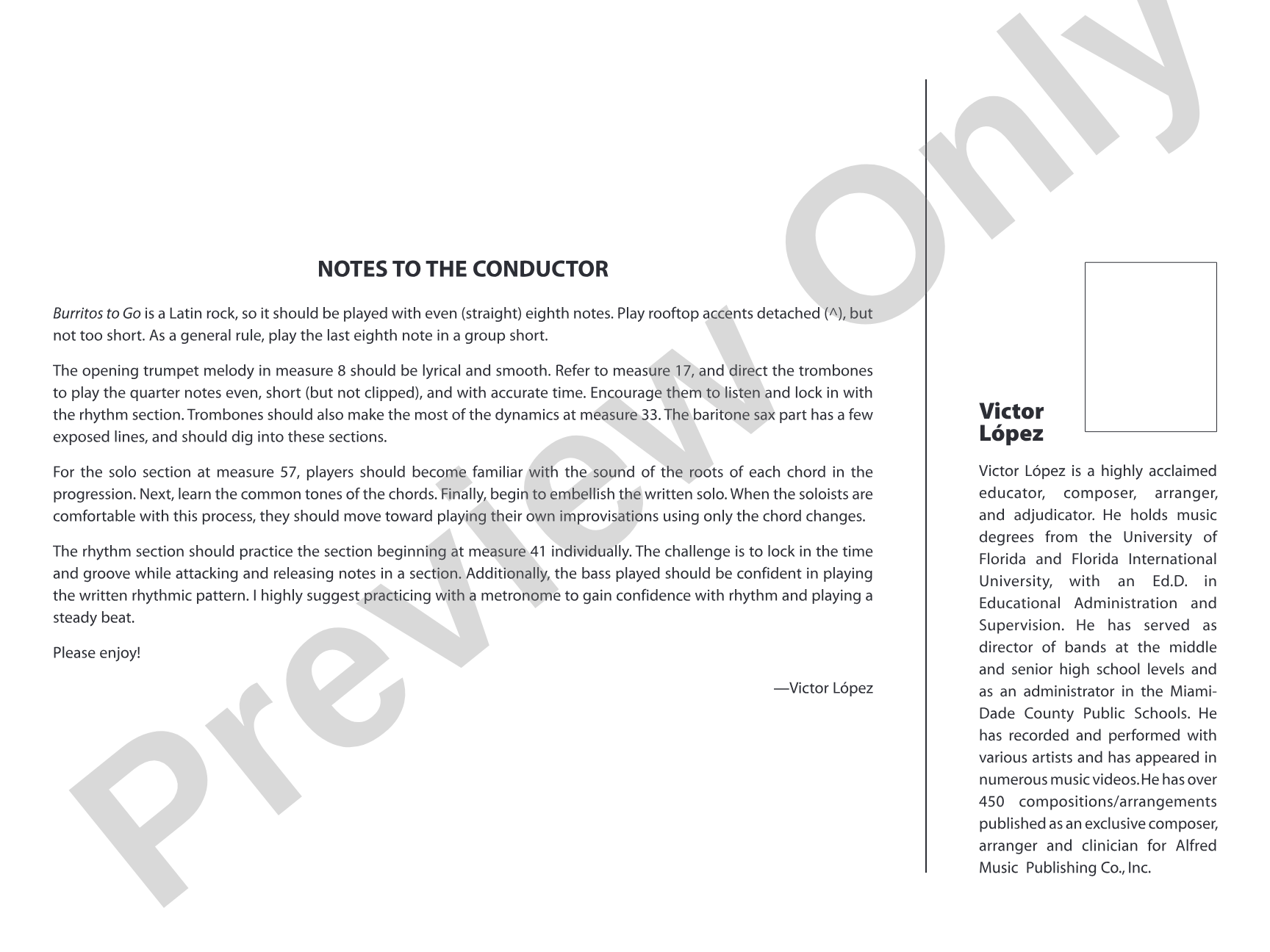 Burritos to Go: Score