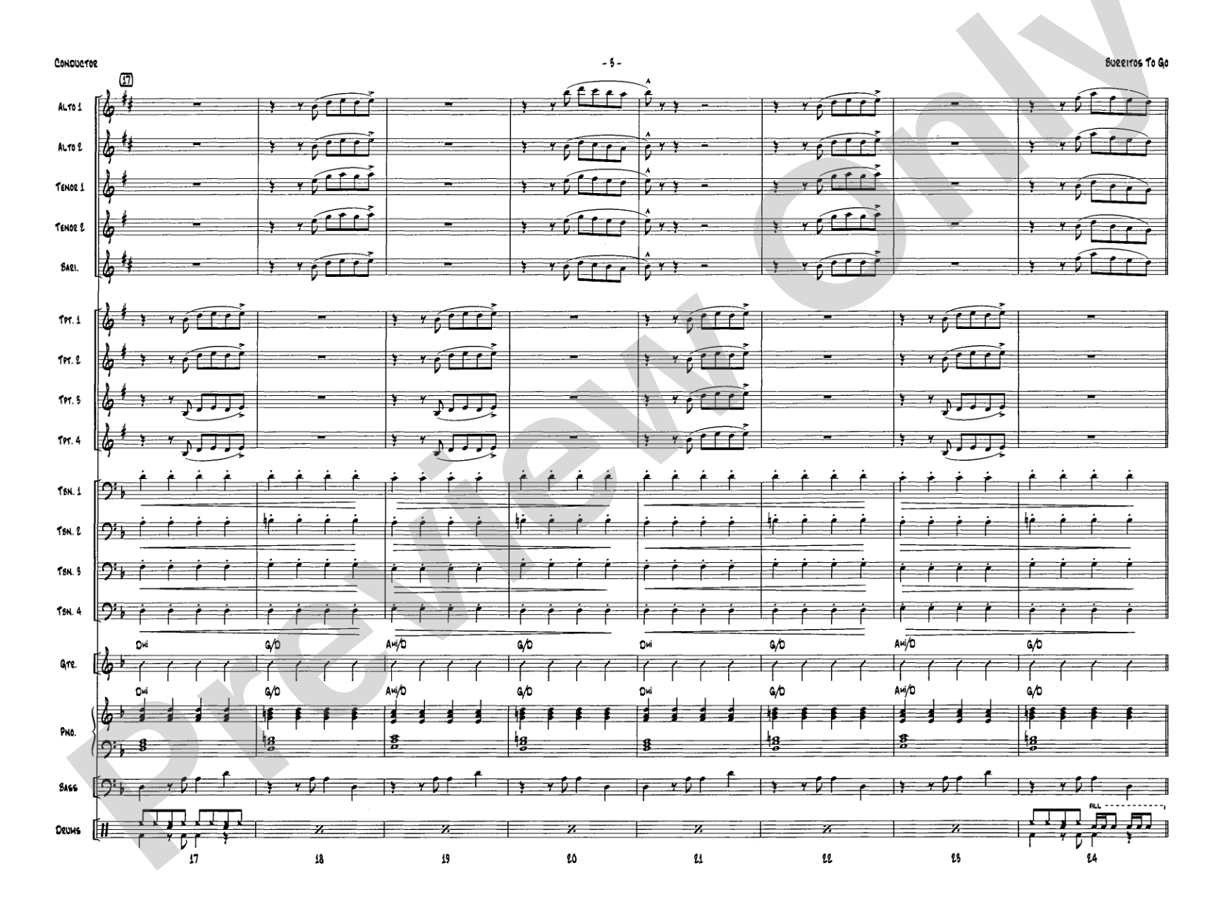 Burritos to Go: Score