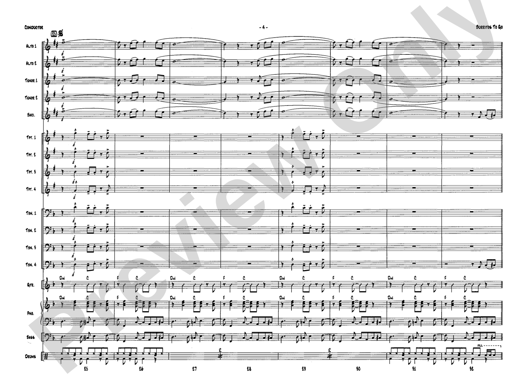 Burritos to Go: Score