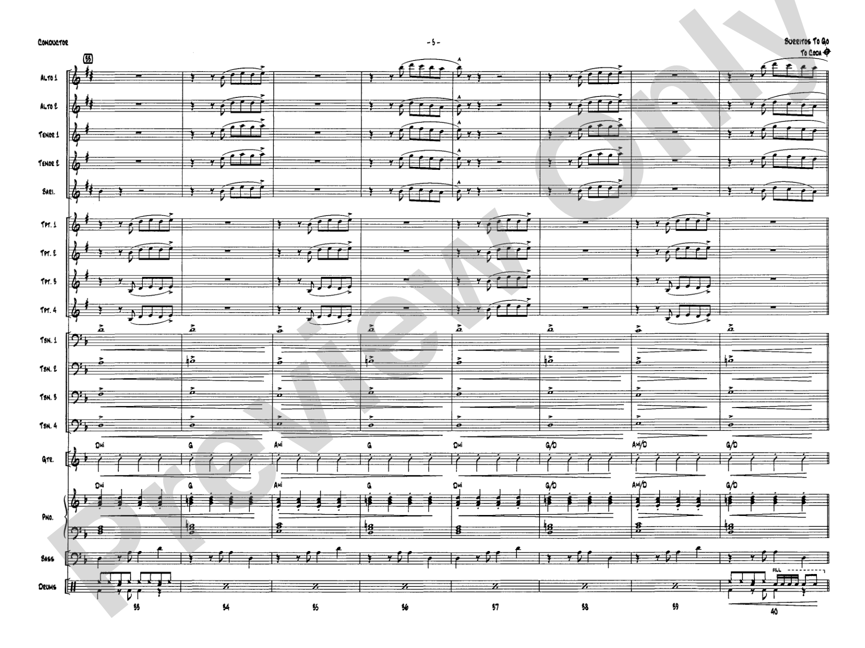 Burritos to Go: Score