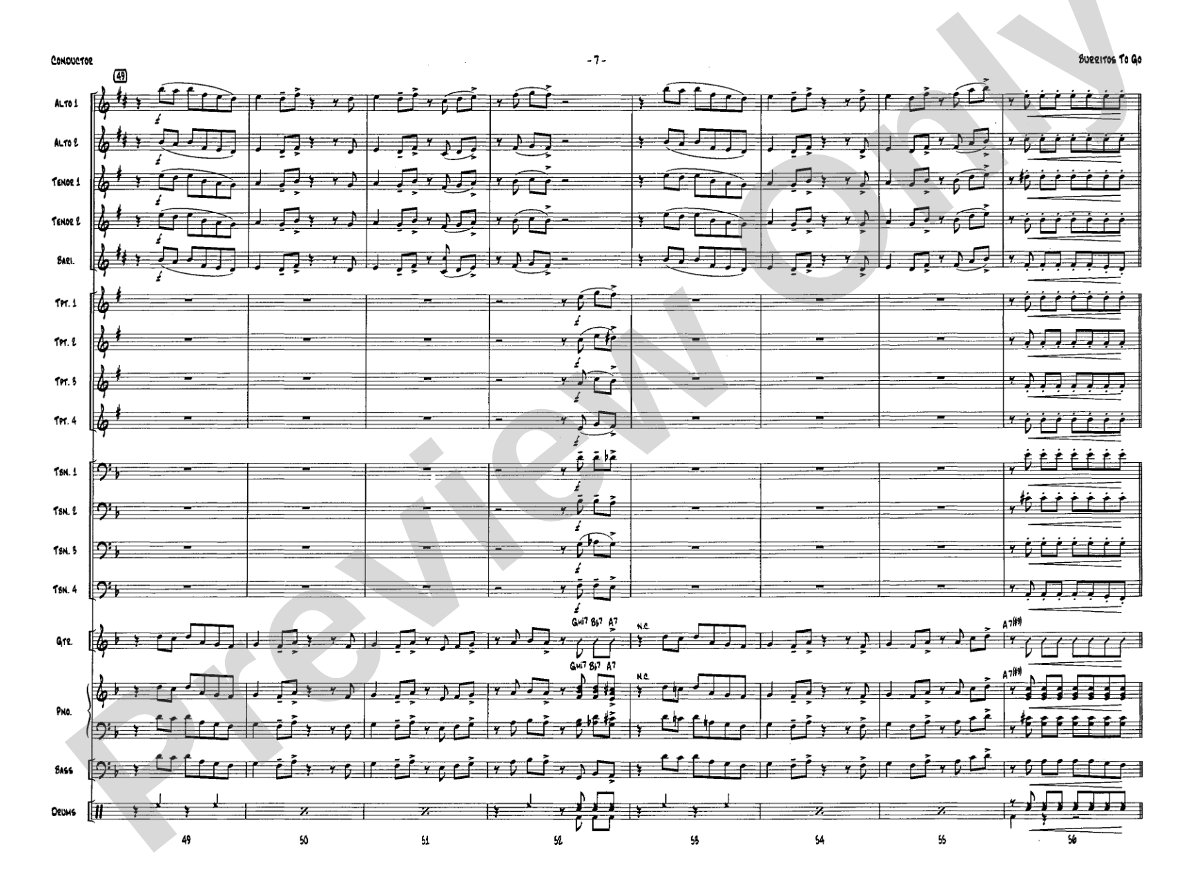 Burritos to Go: Score