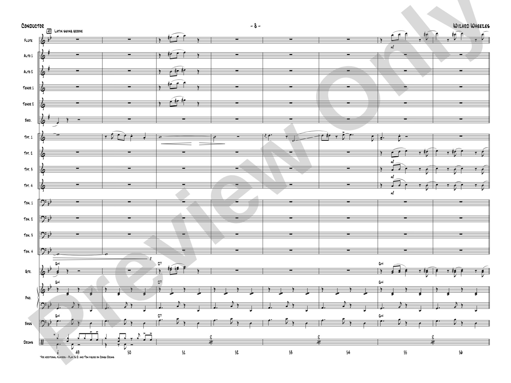 Wizard Wheezes (from Harry Potter and the Half-Blood Prince): Jazz Ensemble Conductor Score & Parts