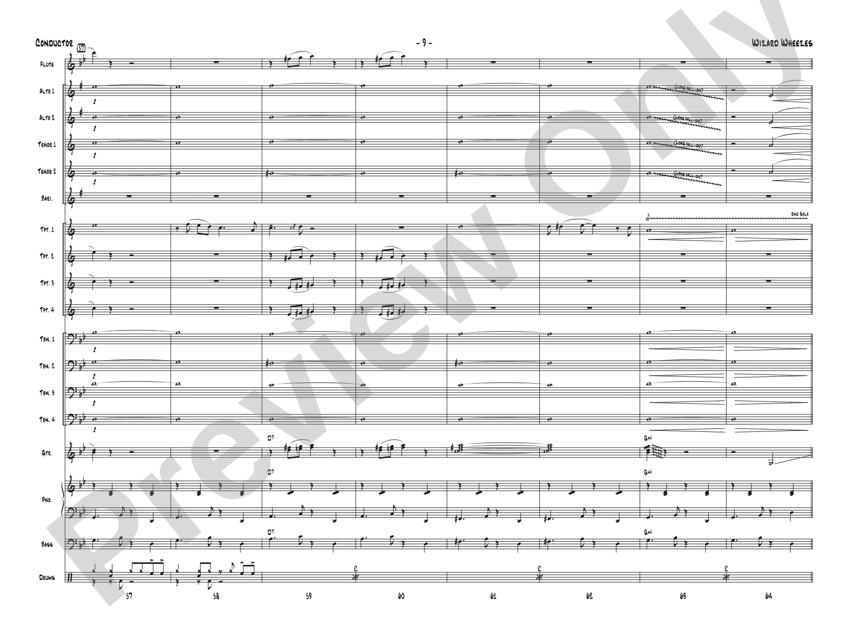 Wizard Wheezes (from Harry Potter and the Half-Blood Prince): Jazz Ensemble Conductor Score & Parts