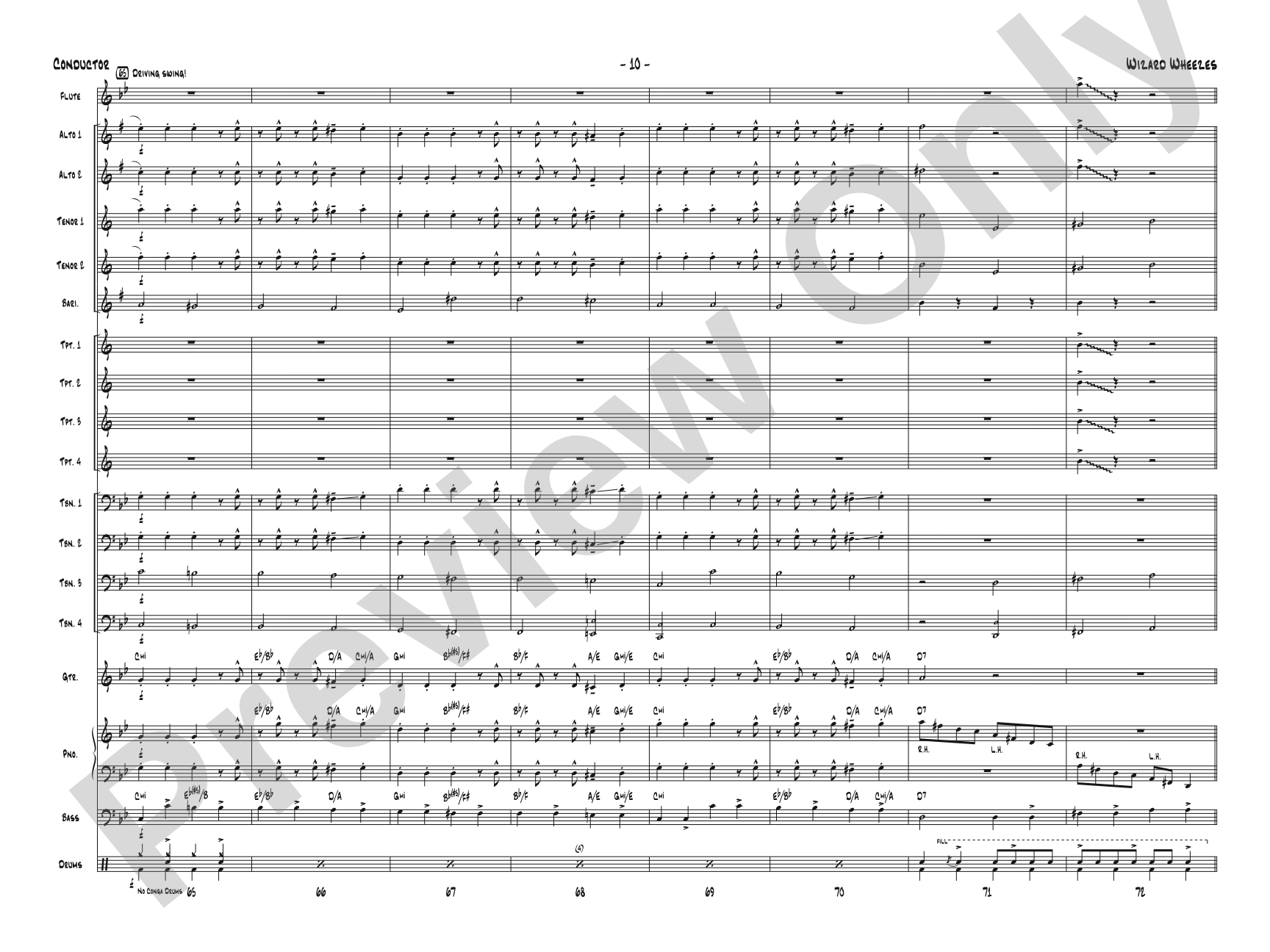 Wizard Wheezes (from Harry Potter and the Half-Blood Prince): Jazz Ensemble Conductor Score & Parts