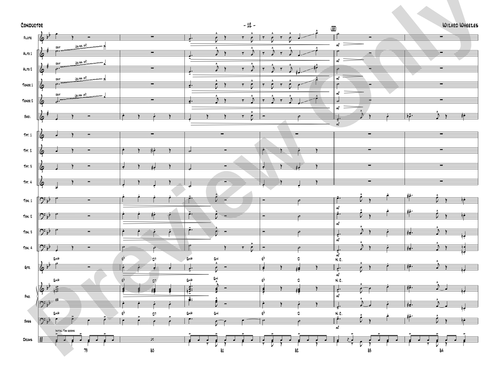 Wizard Wheezes (from Harry Potter and the Half-Blood Prince): Jazz Ensemble Conductor Score & Parts