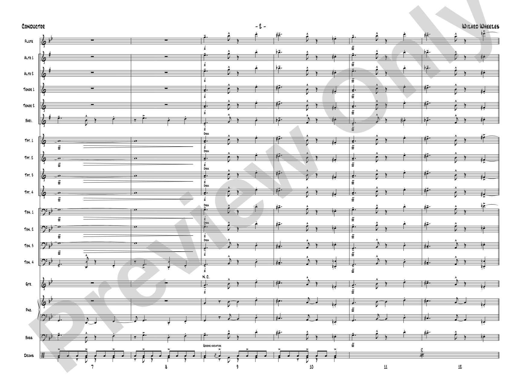 Wizard Wheezes (from Harry Potter and the Half-Blood Prince): Jazz Ensemble Conductor Score & Parts