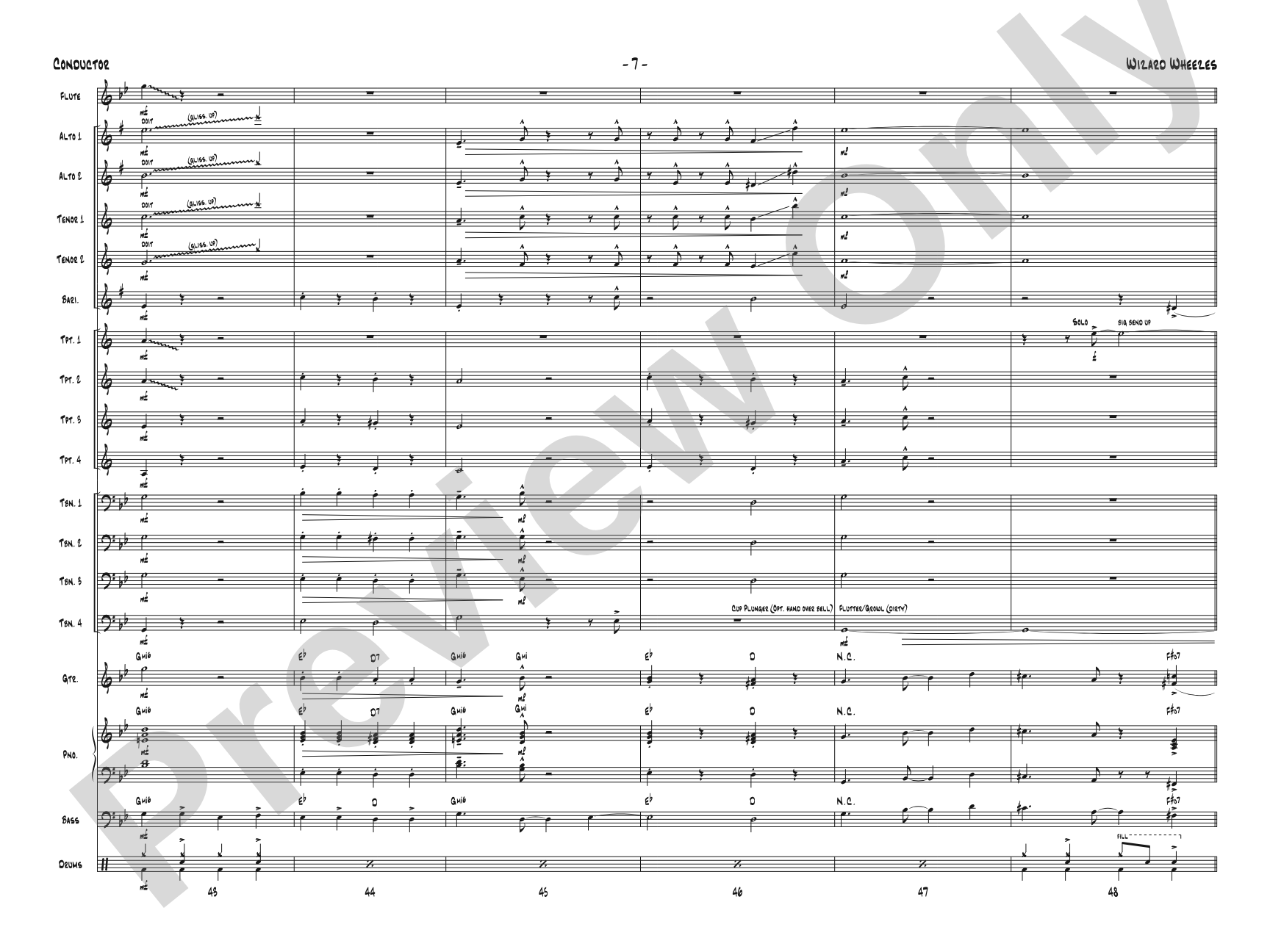Wizard Wheezes (from Harry Potter and the Half-Blood Prince): Jazz Ensemble Conductor Score & Parts